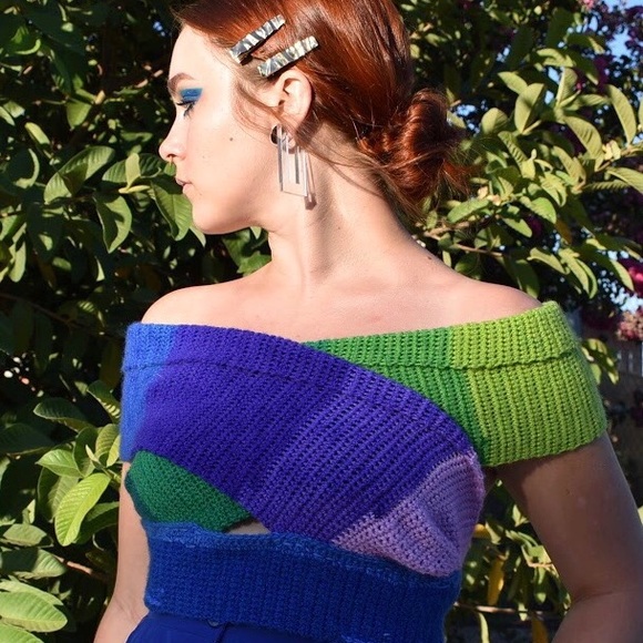 Handmade Wraparound Crochet Top - Picture 6 of 16